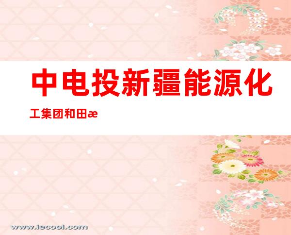 中电投新疆能源化工集团和田有限公司洛浦光伏电站